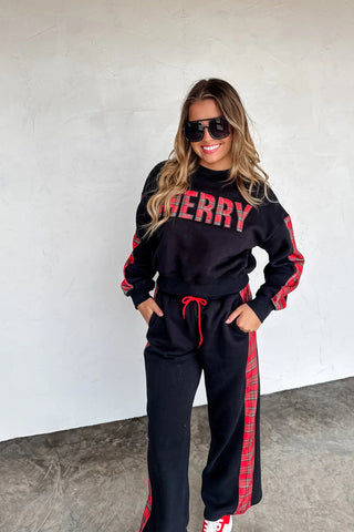 Merry Plaid Pant Set - Boutique Bella BellaPant Set
