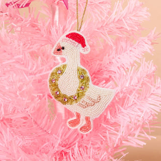 Merry Silly Goose Beaded Ornament - Boutique Bella BellaChristmas Ornament
