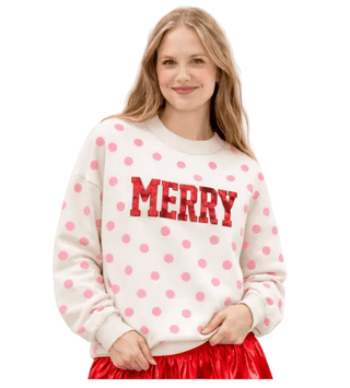 Merry & Sweet Holiday Sweatshirt - Boutique Bella BellaSweatshirt