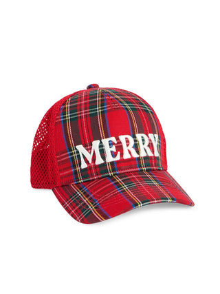 "Merry" Trucker Hat - Boutique Bella BellaChristmas Hat