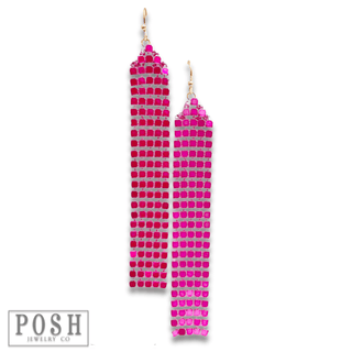 Mesh fringe earring - LC - Boutique Bella BellaEarrings