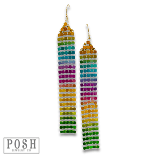 Mesh fringe earring - LC - Boutique Bella BellaEarrings