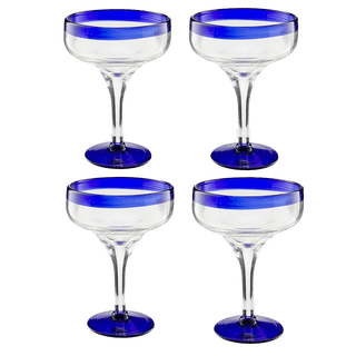 Mexican Hand Blown Margarita Glasses Premium Barware Gift Elegant Drinkware Collection - Boutique Bella BellaCocktail Glasses