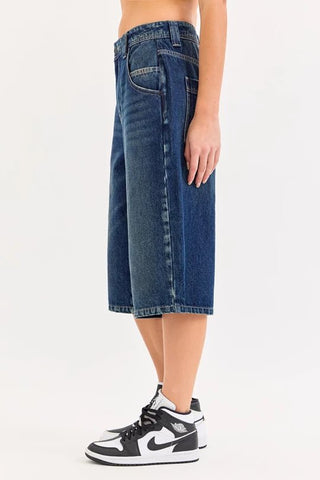 Mid - Waist Baggy Culottes - Boutique Bella BellaShorts