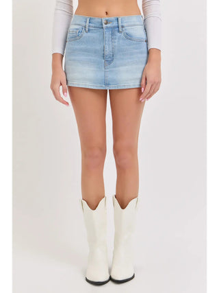 Mid Waisted Mini Skort - Boutique Bella BellaSkort