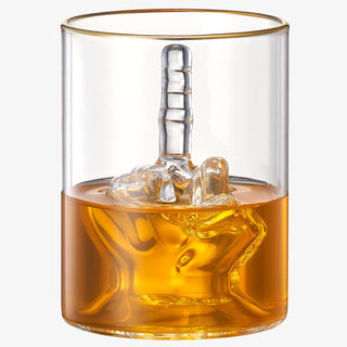 Middle Finger Gifts Whiskey Glass | SINGLE | 12.5 OZ - Boutique Bella Bellaglasses