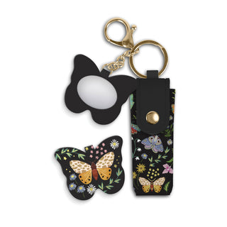 Midnight Garden Lip Balm Holder Key Chain - Boutique Bella BellaKey Chain