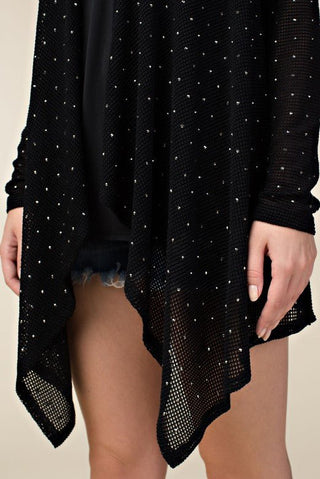 Midnight Luxe Studded Layer - Boutique Bella BellaCardigan