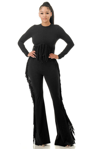 Midnight Moves Fringe Set - Boutique Bella BellaSet