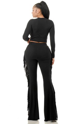 Midnight Moves Fringe Set - Boutique Bella BellaSet