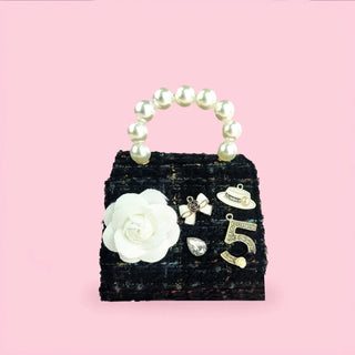 Midnight Pearl Handbag - Boutique Bella BellaPurse