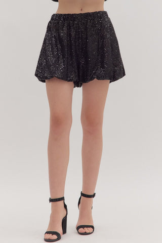 Midnight Shimmer Chic Shorts - Boutique Bella Bellashorts