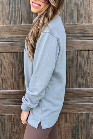 Miley Quarter Zip Pullover - Boutique Bella Bellapullover