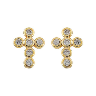 Mimi Mini Cross Earrings - Boutique Bella BellaEarrings