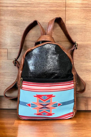 Mini Aztec Printed Backpack - Boutique Bella Bellamini backpack