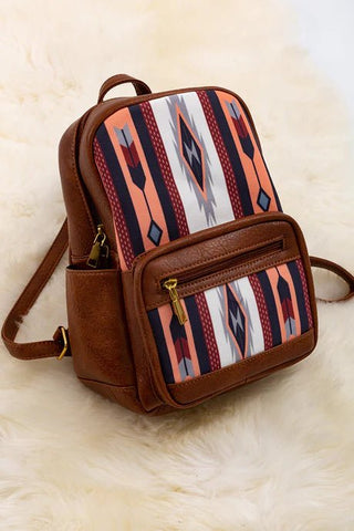 Mini Aztec Printed Backpack - Boutique Bella Bellamini backpack