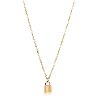 Mini Lock Necklace - Boutique Bella BellaNecklace