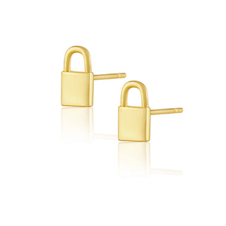 Mini Lock Studs - Boutique Bella BellaEarrings