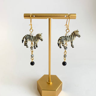 Miniature Zebra Earrings - Boutique Bella BellaEarrings