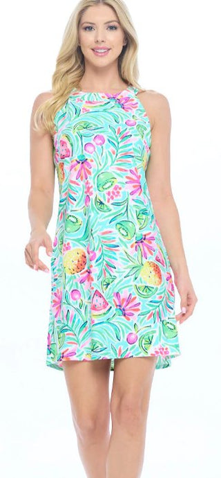 Mint Lucy Keyhole Shift Dress - Boutique Bella BellaDress