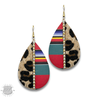 Mixed media teardrop earring last call - Boutique Bella BellaEarrings