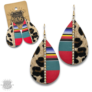 Mixed media teardrop earring last call - Boutique Bella BellaEarrings