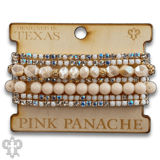 Mixed rhinestone and bead bracelet set - Boutique Bella BellaBracelets