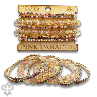Mixed rhinestone and bead bracelet set - Boutique Bella BellaBracelets