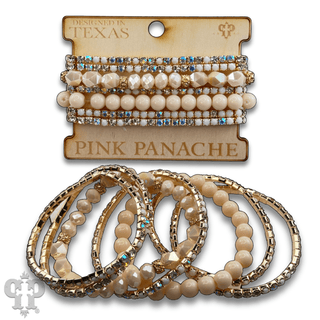 Mixed rhinestone and bead bracelet set - Boutique Bella BellaBracelets