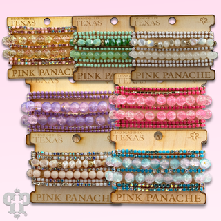 Mixed rhinestone and bead bracelet set - Boutique Bella BellaBracelets