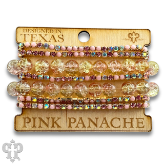 Mixed rhinestone and bead bracelet set - Boutique Bella BellaBracelets