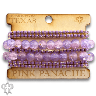 Mixed rhinestone and bead bracelet set - Boutique Bella BellaBracelets