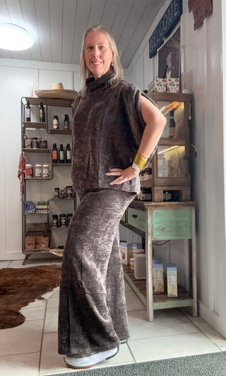 Mocha Snug Pants - Boutique Bella Bellatop