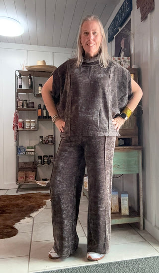 Mocha Snug Pants - Boutique Bella Bellatop