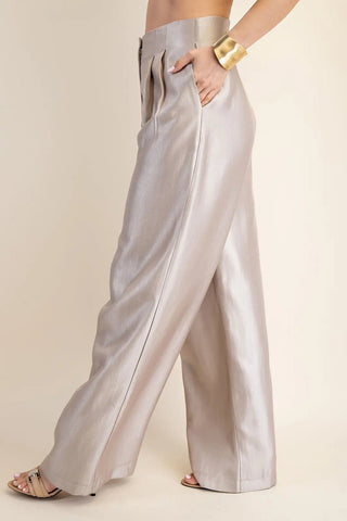 Modern Champagne Trousers - Boutique Bella Bellapants