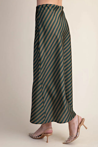Modern Meadow Stripe Midi - Boutique Bella BellaSkirt