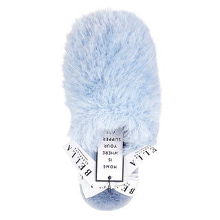 Mohair Coastal Blue Slippers - Boutique Bella BellaHouse Slippers