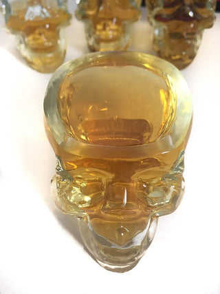 Monkey And Heroes Extra Large Skull Shot Glasses Set Of 4 Use Skull Head Cup For A Whiskey Scoth And - Boutique Bella Bella