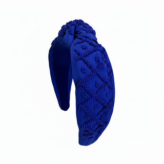 *Headband Knot Monochromatic - Royal Blue