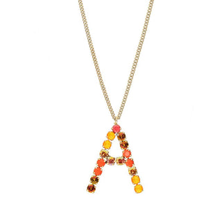 Monogram Crystal Tova Necklaces - Boutique Bella BellaMonogram Necklace
