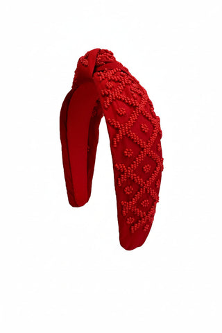 *Headband Knot Monochromatic - Red