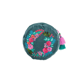 Moonlit Garden Beaded Clutch - Boutique Bella BellaMakeup Bag