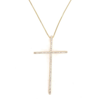 Moriah CZ Cross Necklace - Boutique Bella BellaNecklace