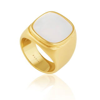Mother of Pearl Ring - Large - Boutique Bella BellaRings