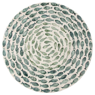 Mother Of Pearl Swirling Fish Lazy Susan - Boutique Bella Bellalazy susan