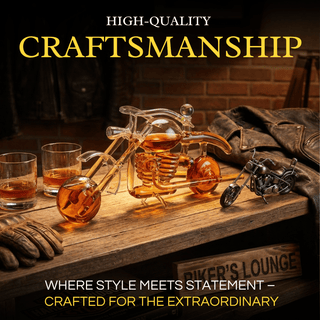 Motorcycle Whiskey Decanter Premium Barware Gift Elegant Drinkware Collection - Boutique Bella BellaDecanters