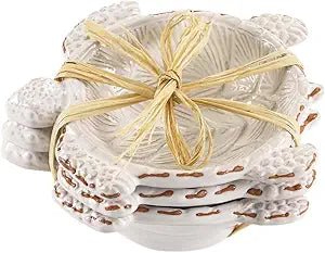 Mud Pie Turtle Shaped Ceramic Dip Bowls, Mini, Set of 3 - Boutique Bella BellaDip Bowl