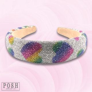 Multi-color rhinestone headband - Boutique Bella BellaHeadbands