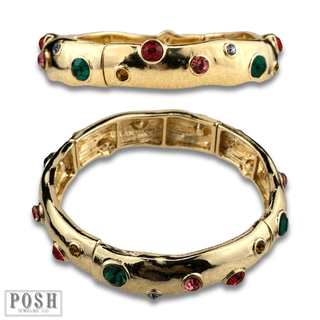 Multi-color rhinestone stretch bracelet - Boutique Bella BellaBracelets