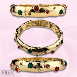 Multi-color rhinestone stretch bracelet - Boutique Bella BellaBracelets